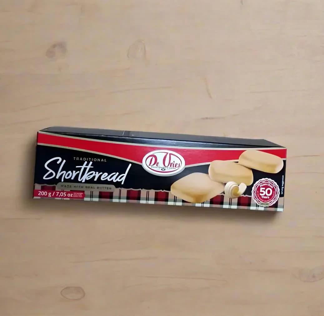 De Vries Traditional Shortbread Biscuit 200g