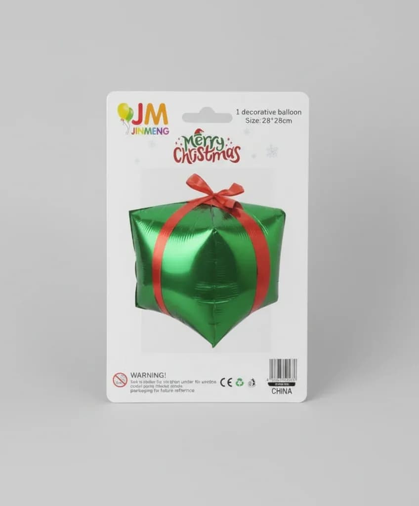 Christmas Gift-Shaped Decorative Balloon