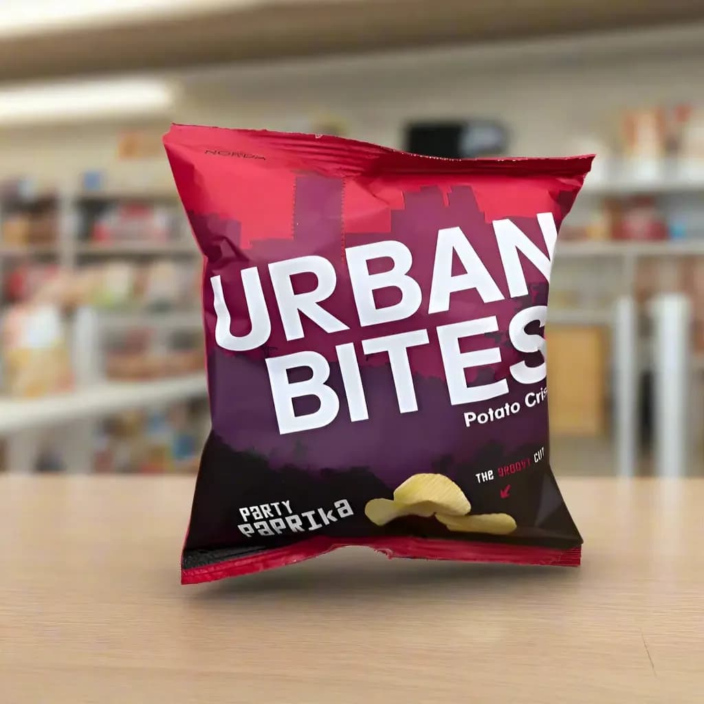 Urban Bites Party Paprika Potato Chips -30g