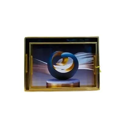 Gold-Framed Tray 2PCS