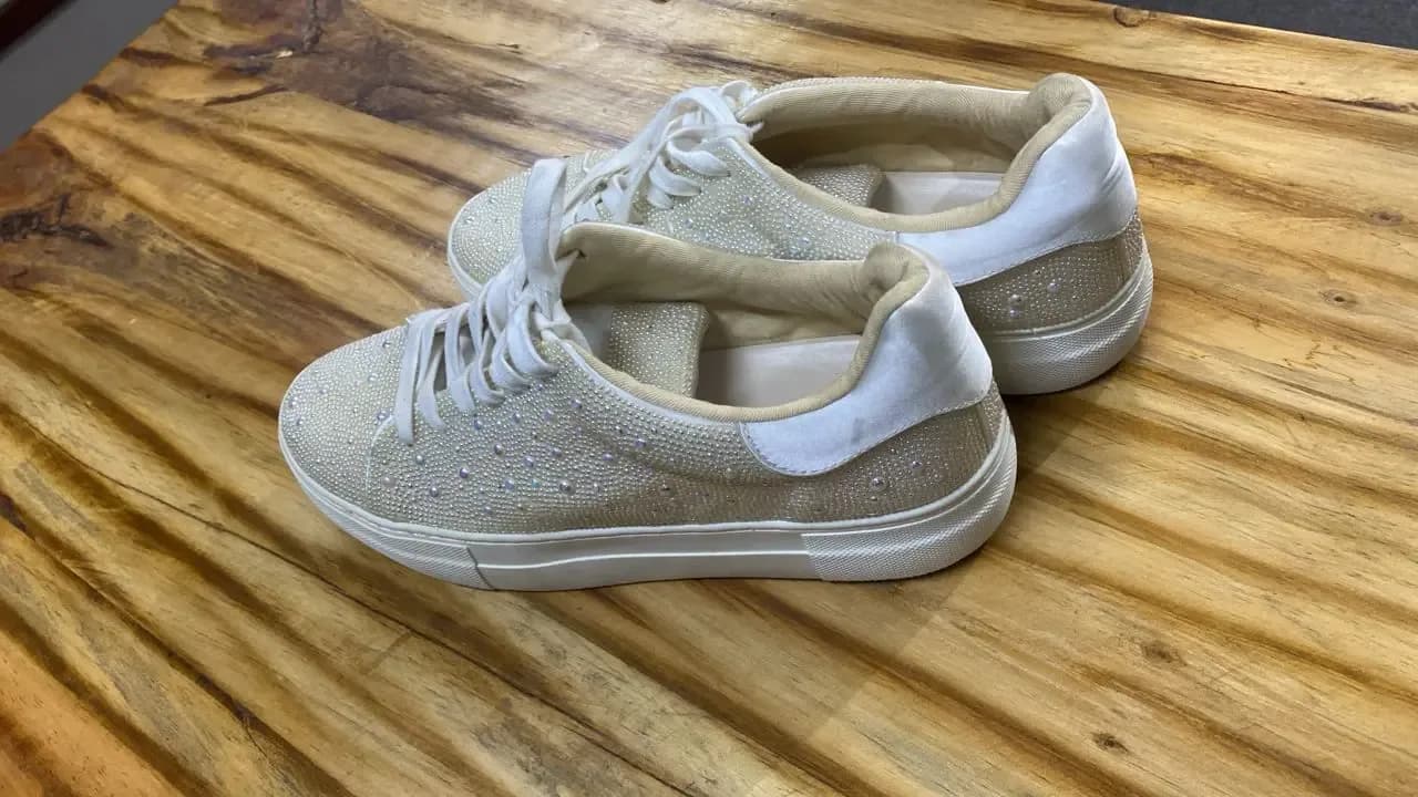 Sparkle in Style: The Glittering Sneaker Duo(Available size 42 Only)