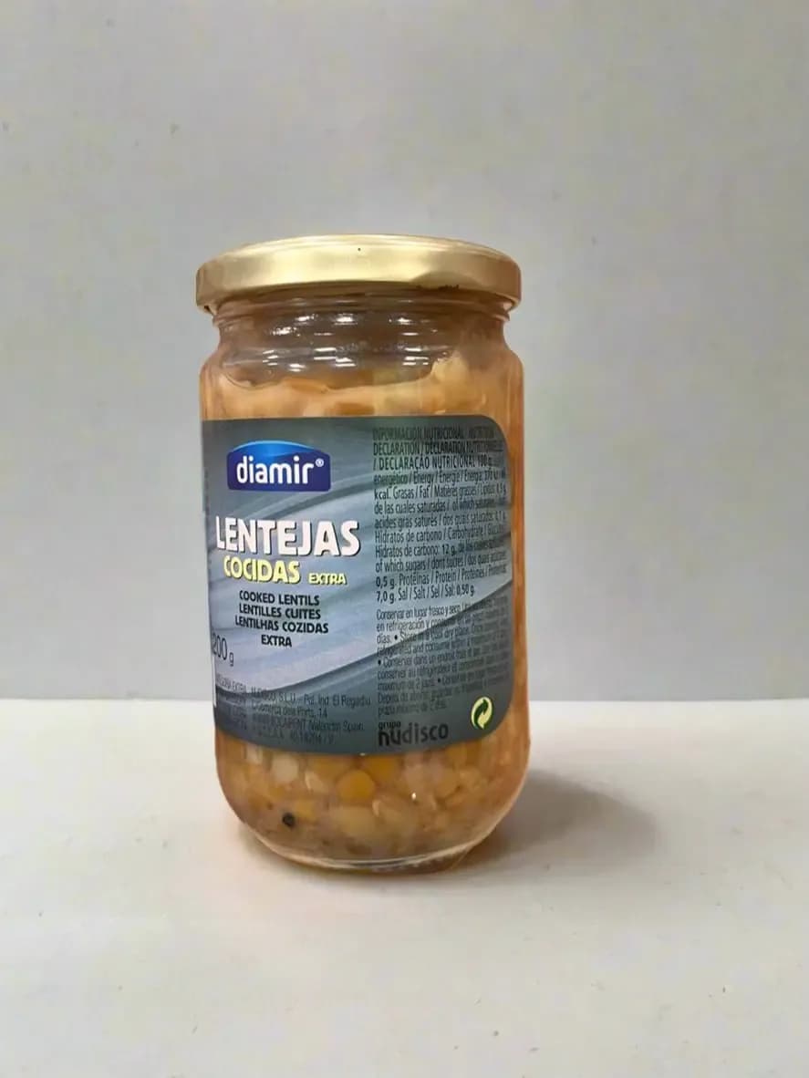 Diamir Cooked Extra Quality Lentils 290g