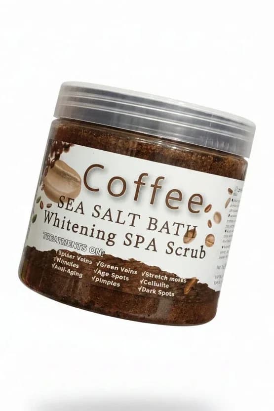 Coffee Sea Salt Bath Whitening SPA Scrub/680g