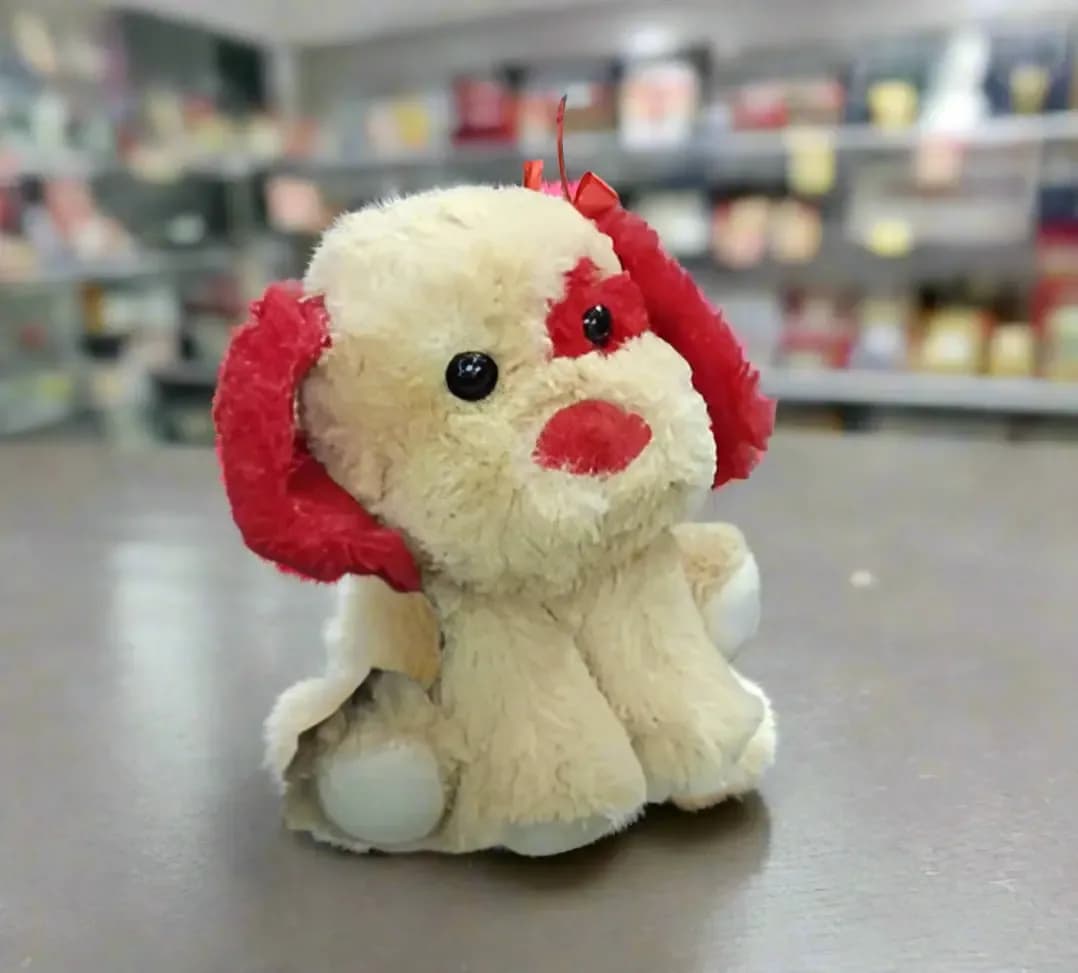 Goffa Red Ivory Dog Plush Stuffed Animal Toy Puppy