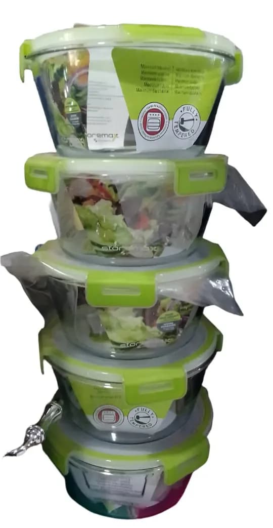 glass food storage container Set 5pcs