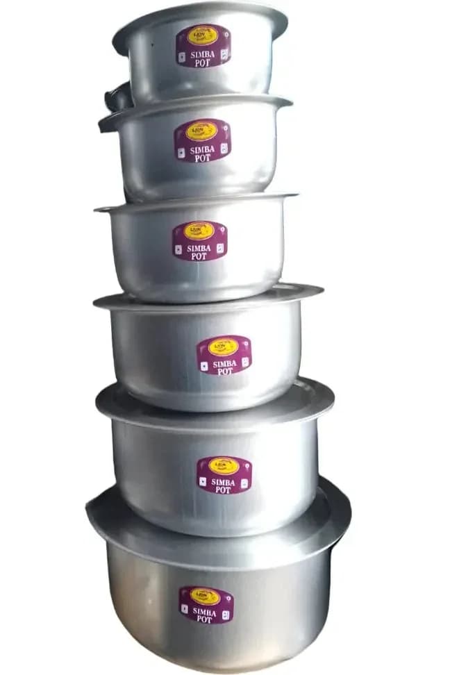 Stainless Steel Cooking Pot Set with Bottom 6pcs