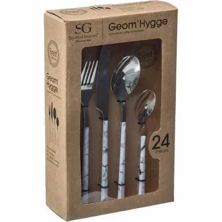 Secret Gourmet Geom’Hygge 24-Piece Cutlery Set