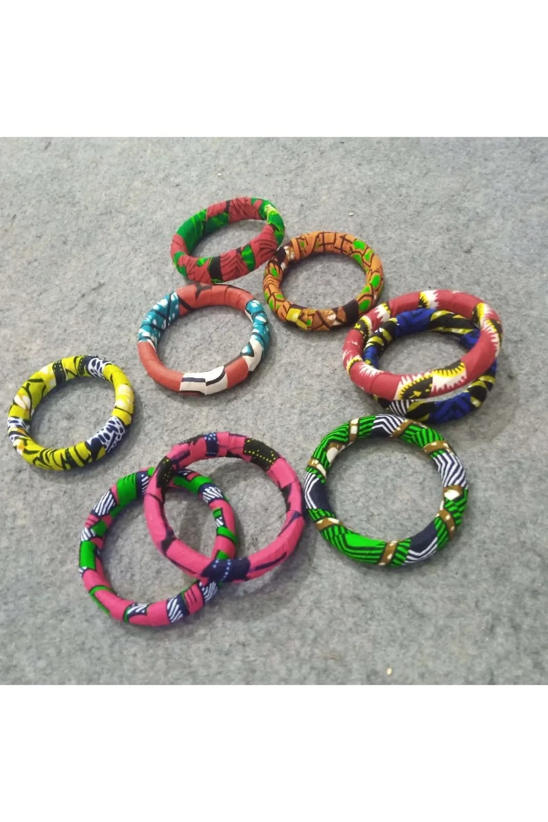 African Kitenge Bracelet /pc