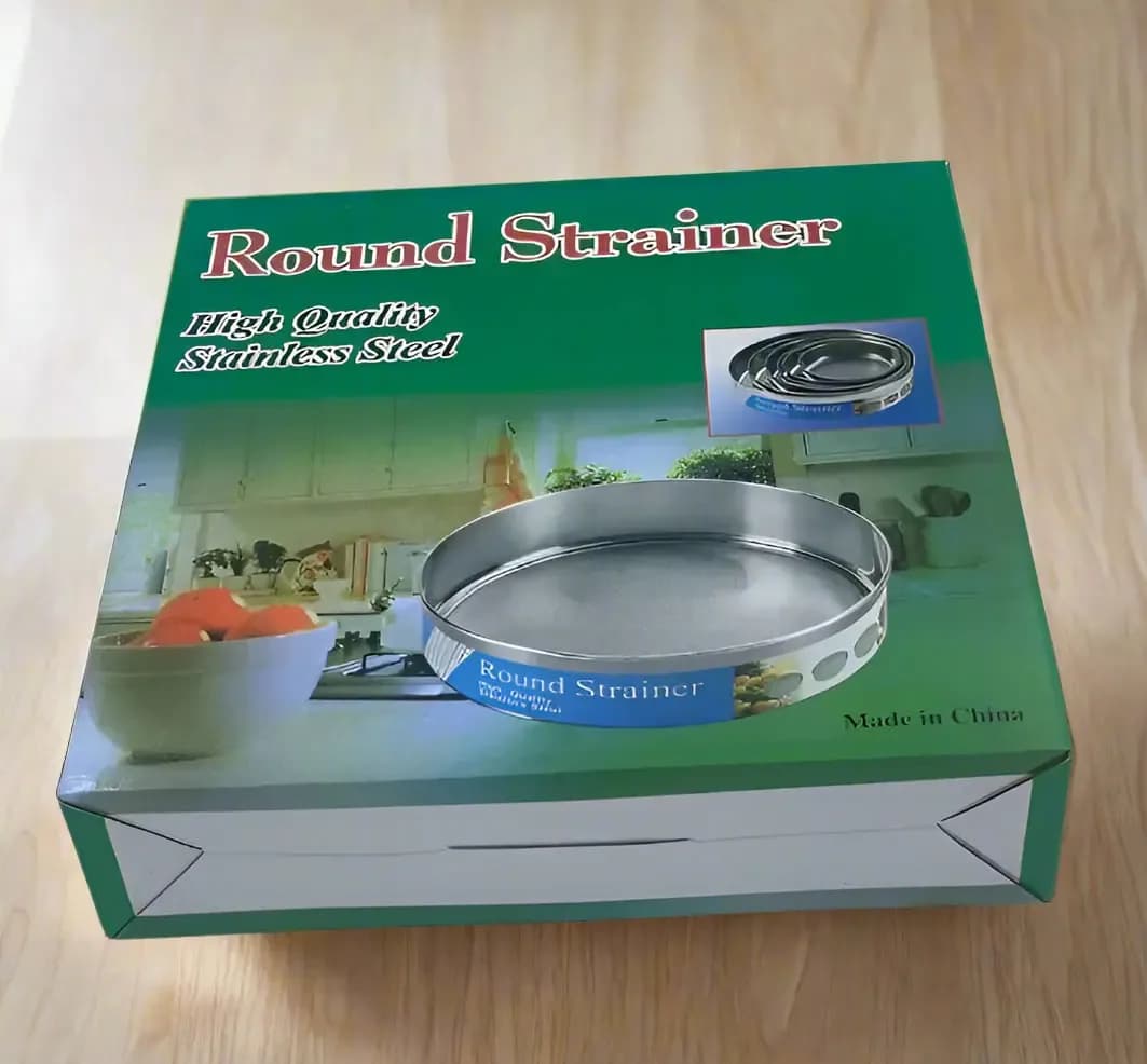 JIA LONG Round Strainer Stainless Steel Flour Filter 6pcs