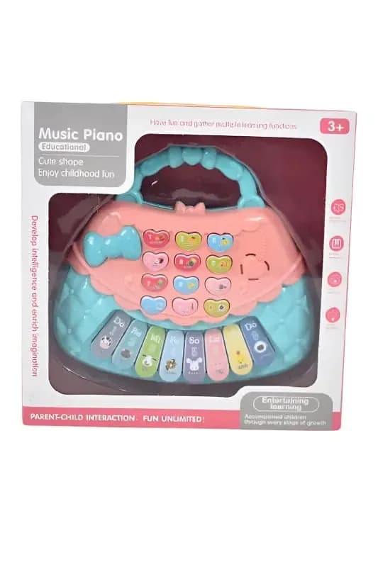 Handbag Musical Piano Toy With Lights