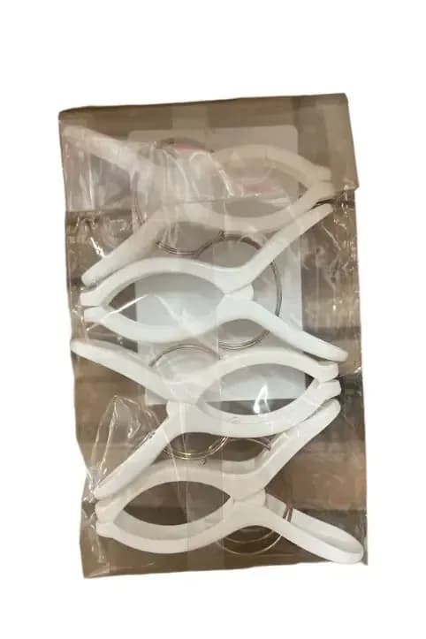 Clip or Clothes Peg Plastic White Hangers
