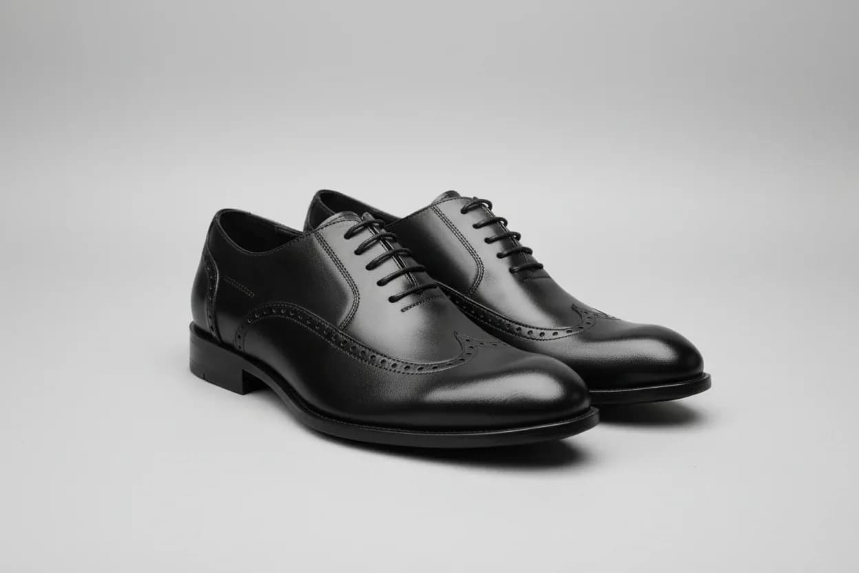 Men's Black Wingtip Brogues Shoes size 40-45