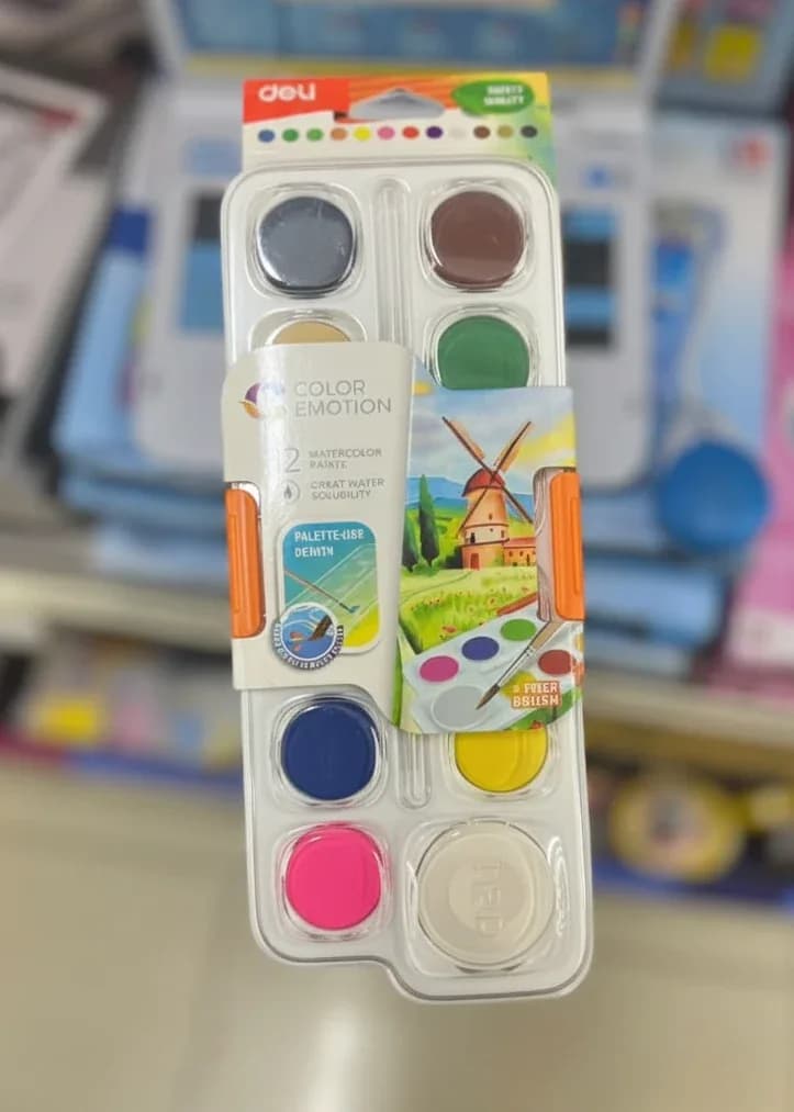 Deli Color Emotion 12 Watercolor Set