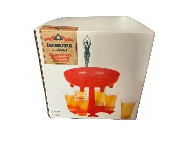 6-Shot Glass Dispenser & Holder – Quick & Organized Serving