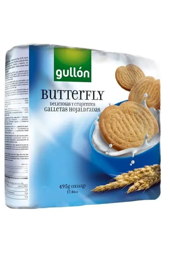 Gullón Butterfly Galletas Hojaldradas Biscuits/ 495 g