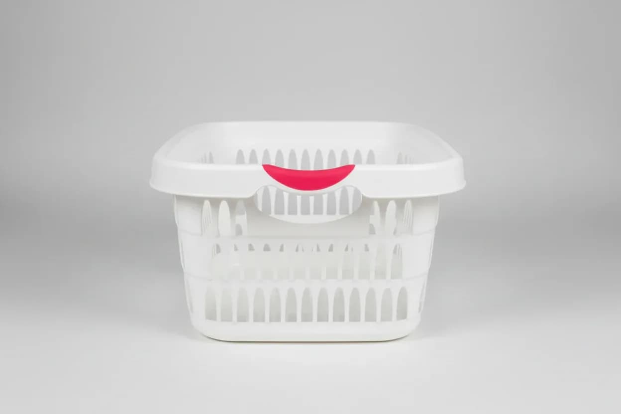 Plastic Storage Basket with Handles