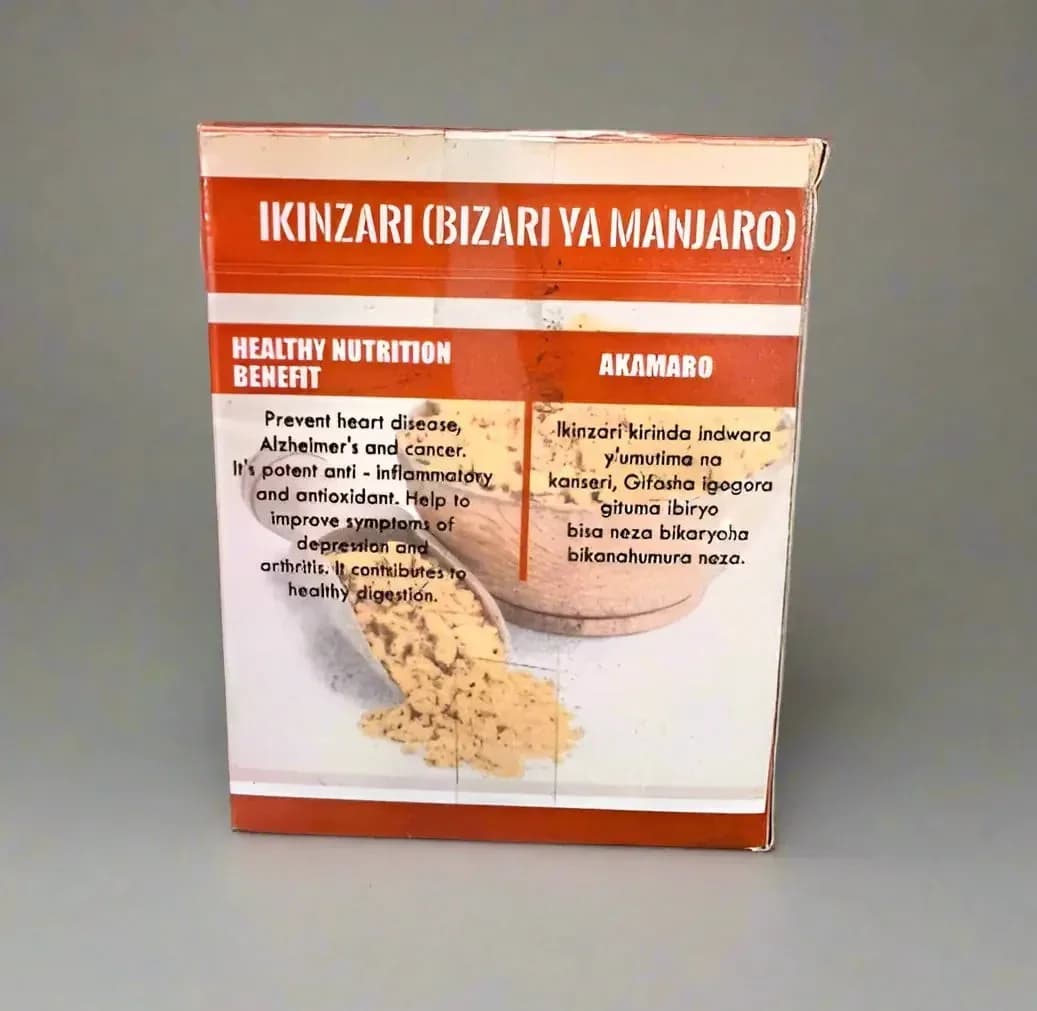 Ikinzari Bizari ya Manjaro – Natural Turmeric Powder 90g