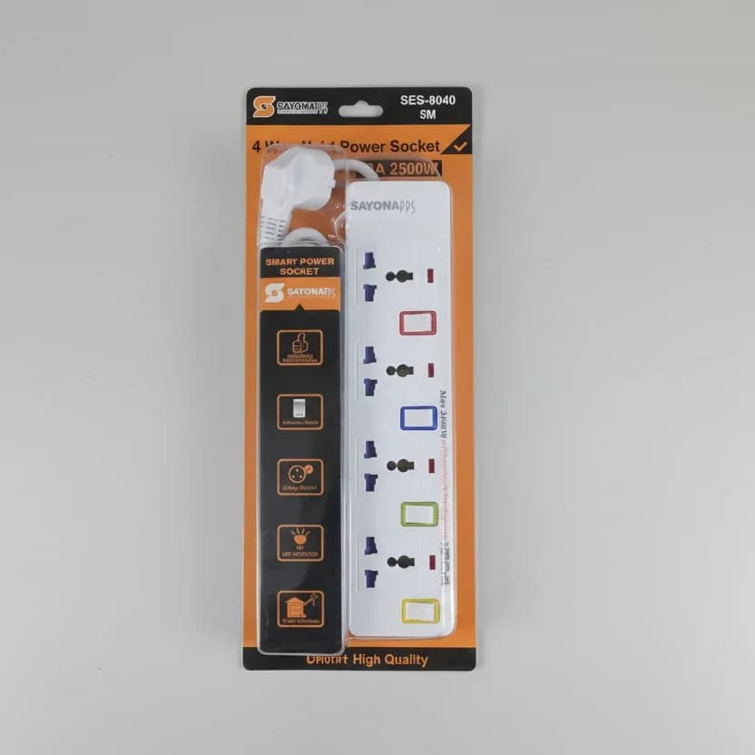 Sayona 4-Way Multi Power Socket (Model SES-8040)