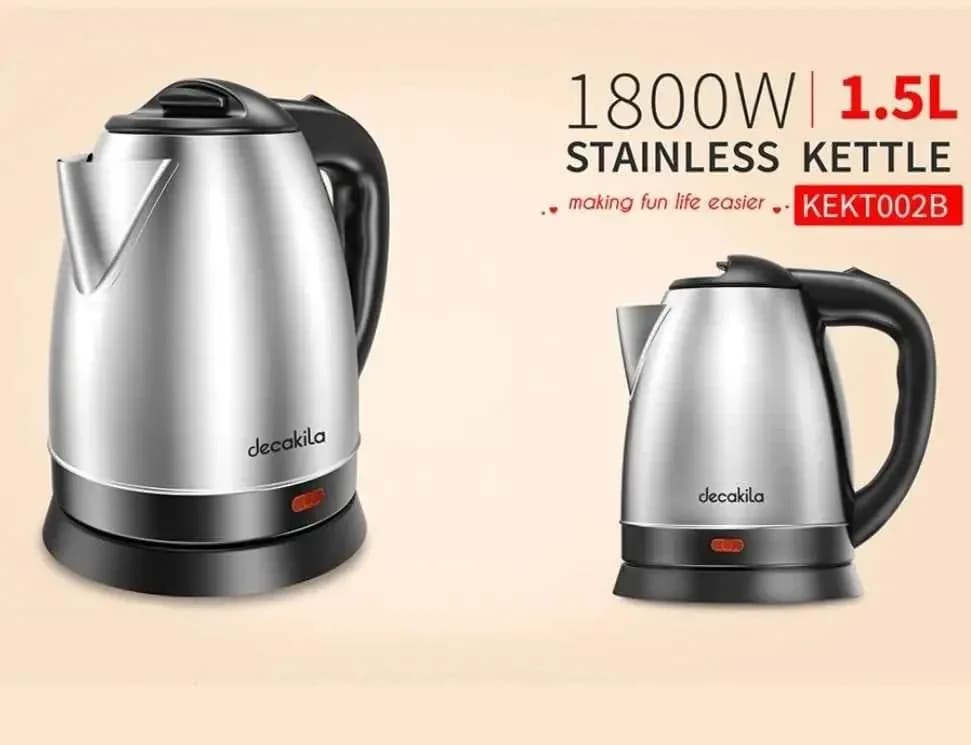 Decakila 1.5L Stainless Steel Electric Kettle – KEKT002B