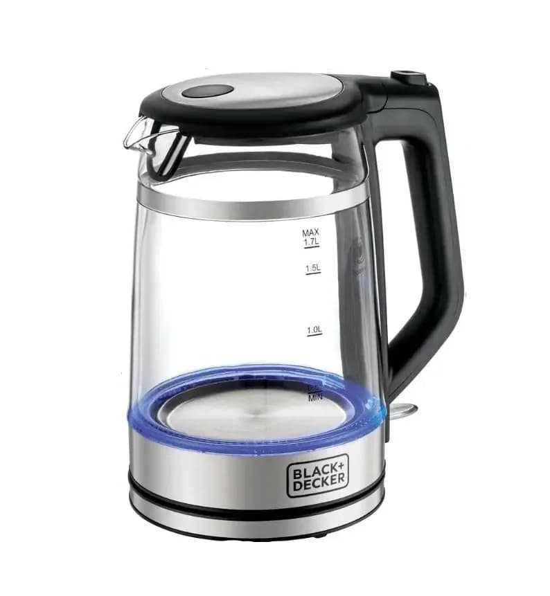 Black & Decker Double Wall Glass Cordless Kettle 1.7L