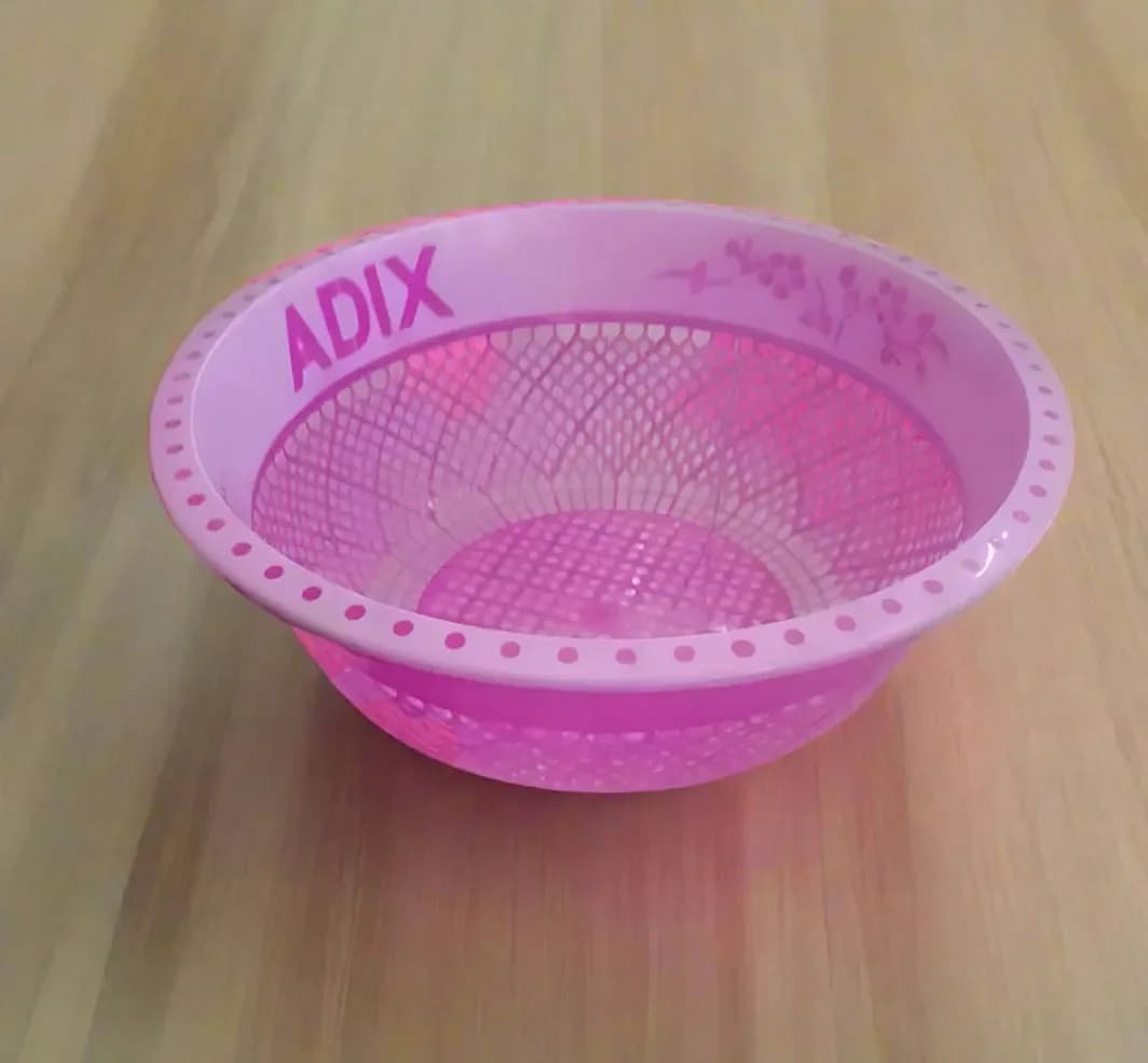 ADIX Pink Plastic Strainer Basket