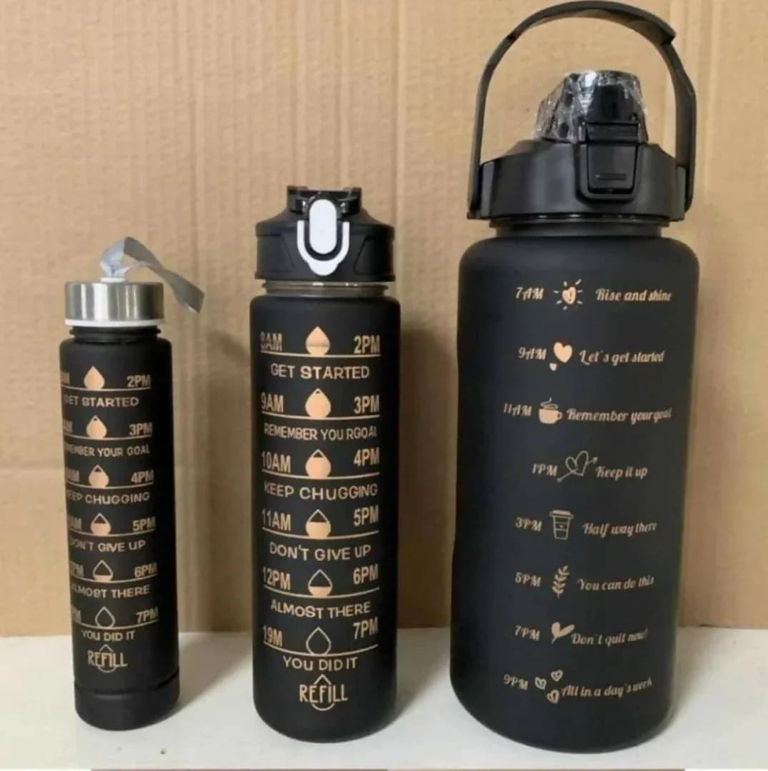 Motivational Time-Marked Water Bottle with Hourly Hydration Reminders – Leakproof, BPA-Free, Reusable Sports & Fitness Bottle
