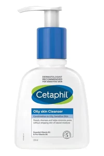 Cetaphil Oily Skin Cleanser, Face Wash for Combination to Oily Sensitive Skin 236ml
