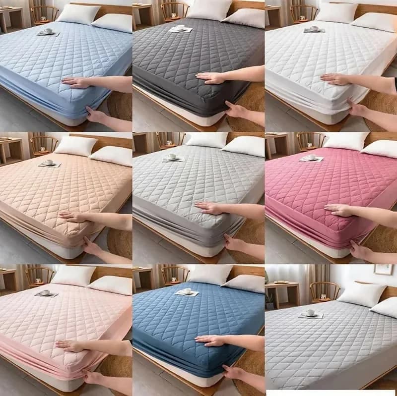 Quilted Fitted Mattress Protector (also called a Mattress Pad or Mattress Cover)