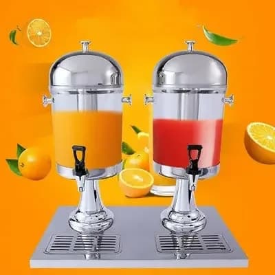 Double Juice Dispenser , 2-Tank Cold Beverage Dispenser