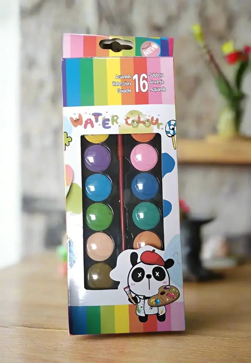16-color Vuticoon Watercolor Paint Set