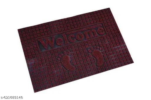 Welcome Doormat with Footprint Design