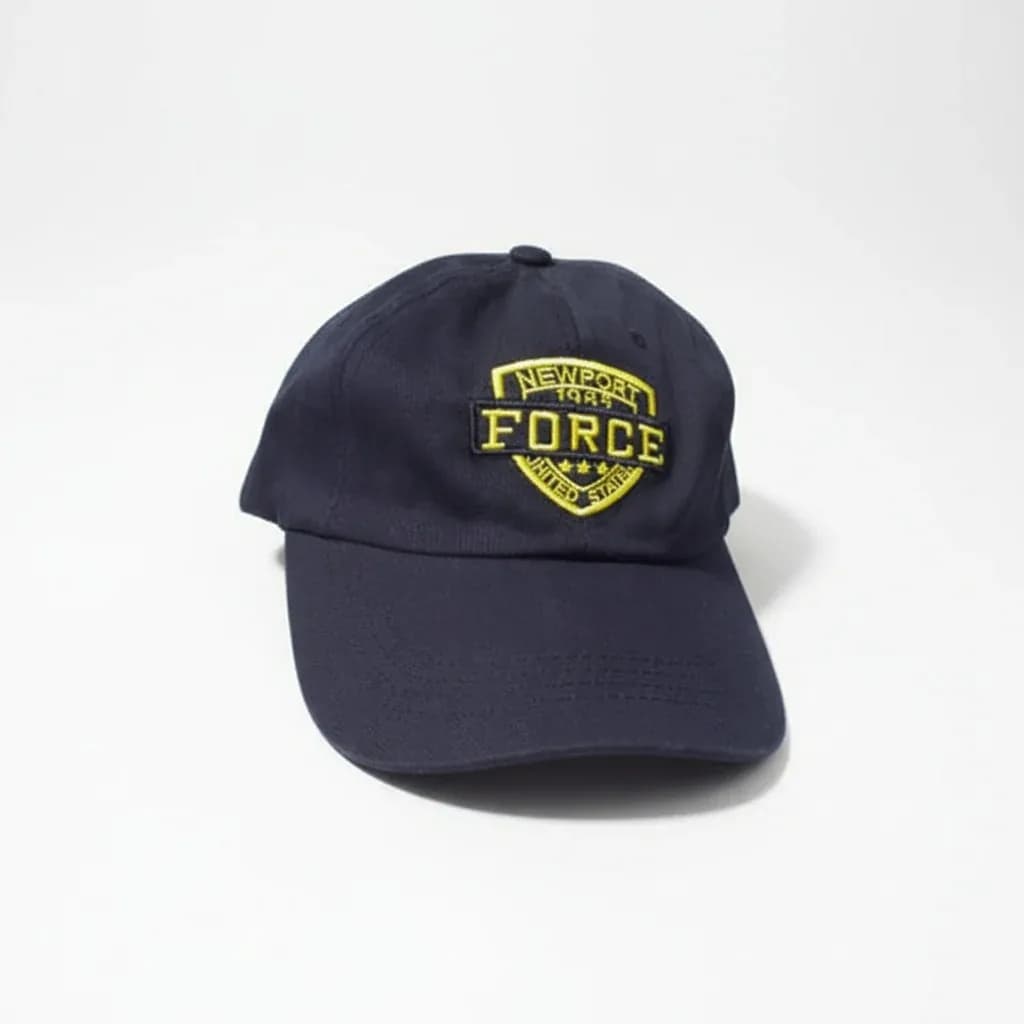 Black New York Force 1985 Adjustable Baseball Cap – Classic USA Style