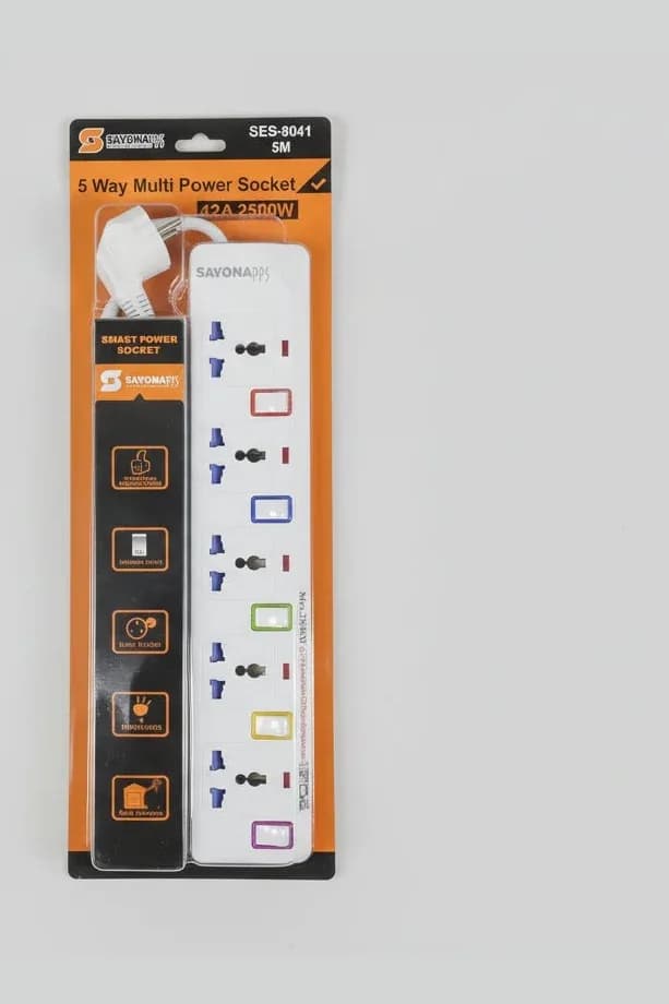 Sayona 5-Way Multi Power Socket (Model SES-8041)