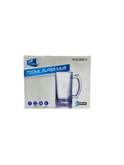 G-DRAGE 700ML Glass Mug (2 Pieces)
