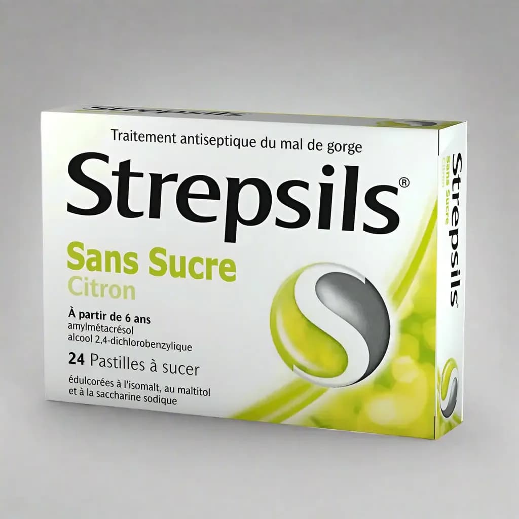 Strepsils Sans Sucre Citron Sugar-Free Lemon