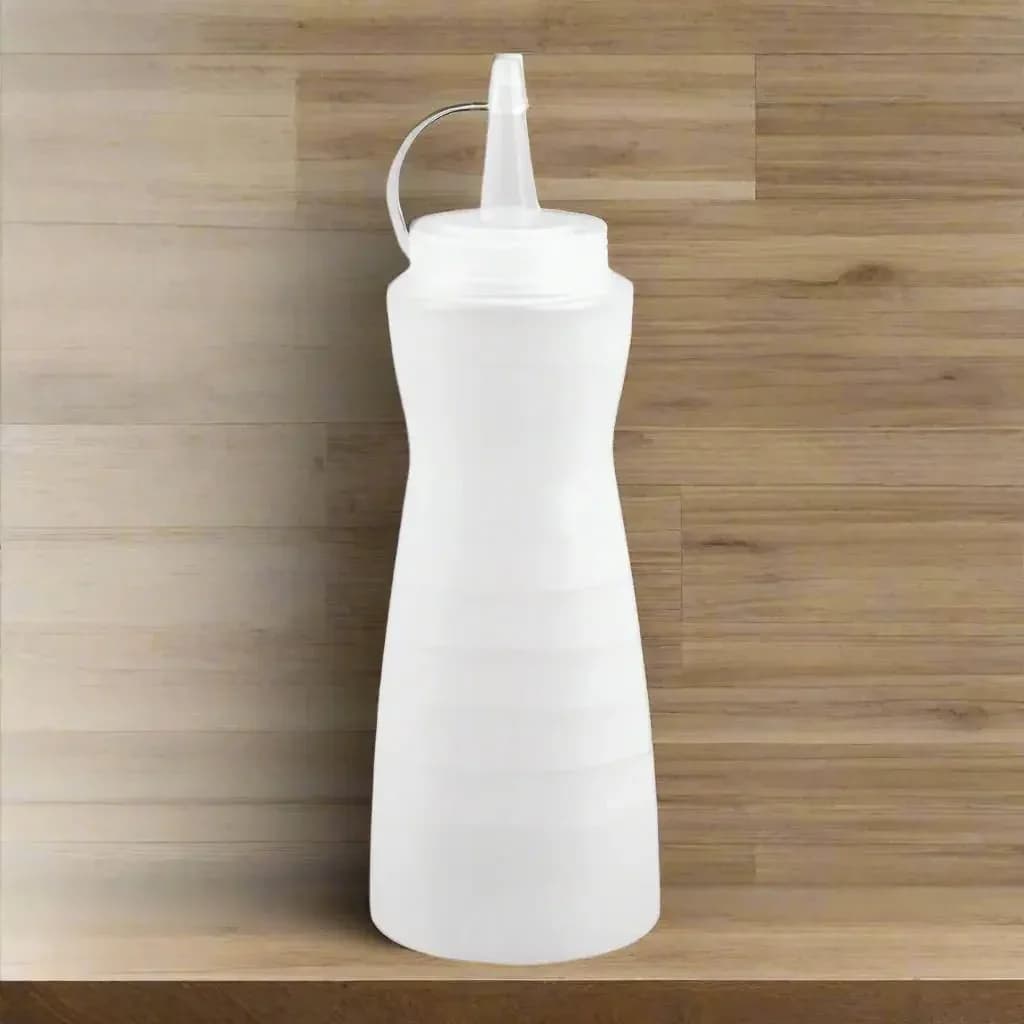 Plastic Squeeze Bottle with Nozzle Cap – Multipurpose Dispenser Empty