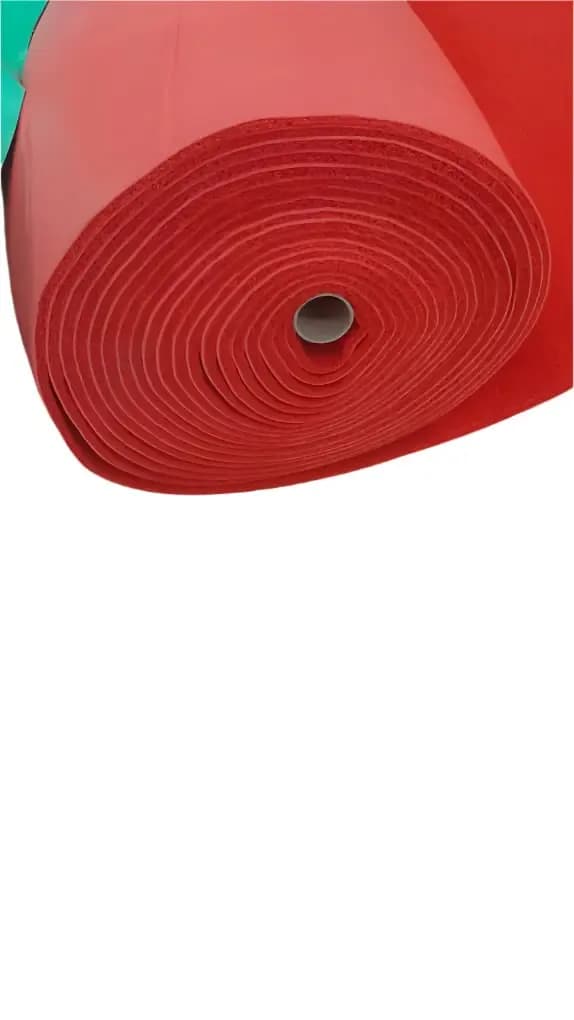 PVC Coil Mat and Roll( carpet), Red 3G /meter