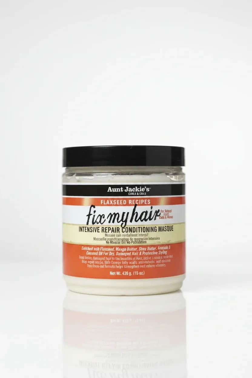 Aunt Jackie's Curls Coils Flaxseed Recipes Fix My Hair Intensive Repair Conditioning Masque