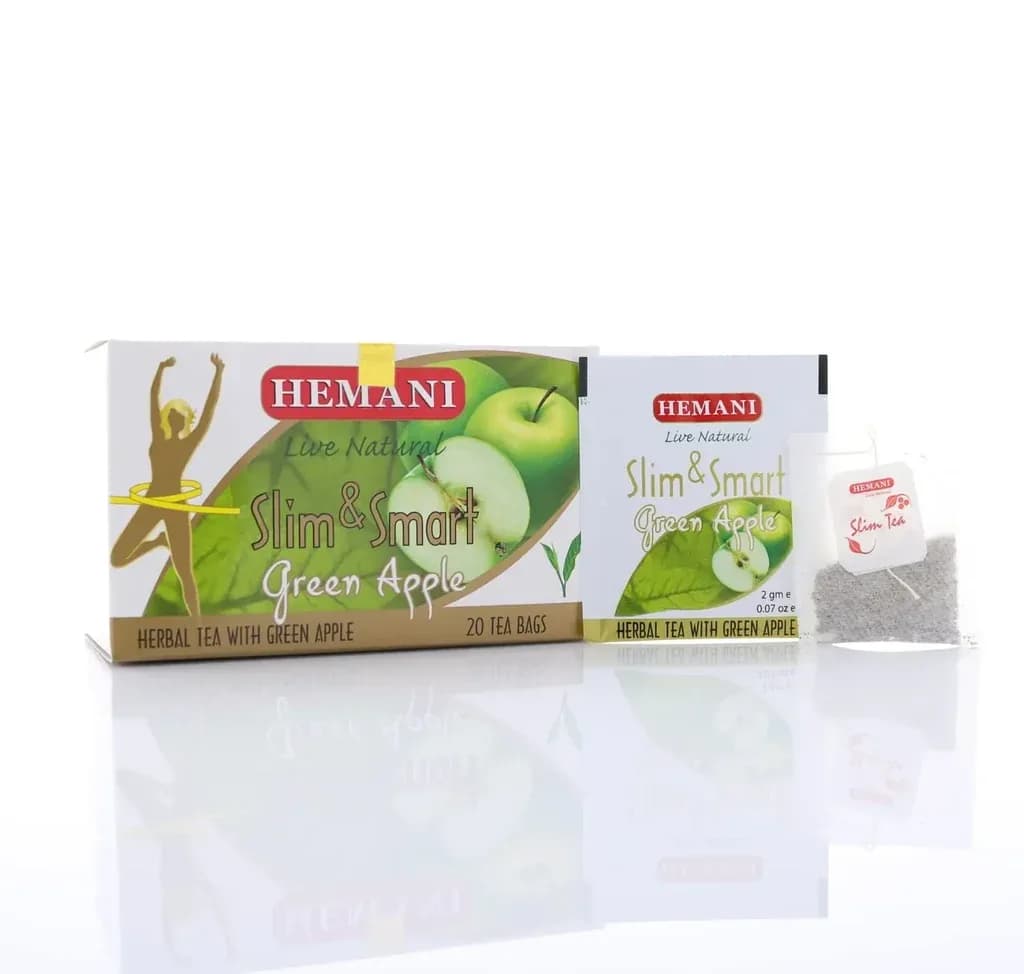Herbal Slim Tea - Slim & Smart With Green Apple Flavor (20 Tea Bags)