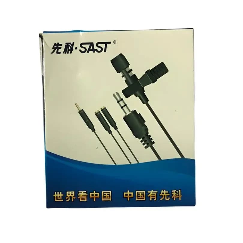 Sast Lavier Microphone MC-R1 Used for: Music recording/Interview/VLogging etc. Frequency response: 50Hz - 1600Hz