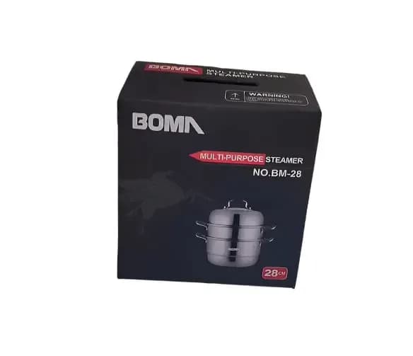 Boma BM-28 Multifunctional 2-Tier Stainless Steel Steamer - 28cm