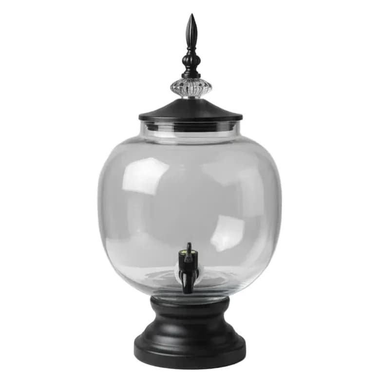 Glass Beverage Dispenser with Pedestal Base 5L