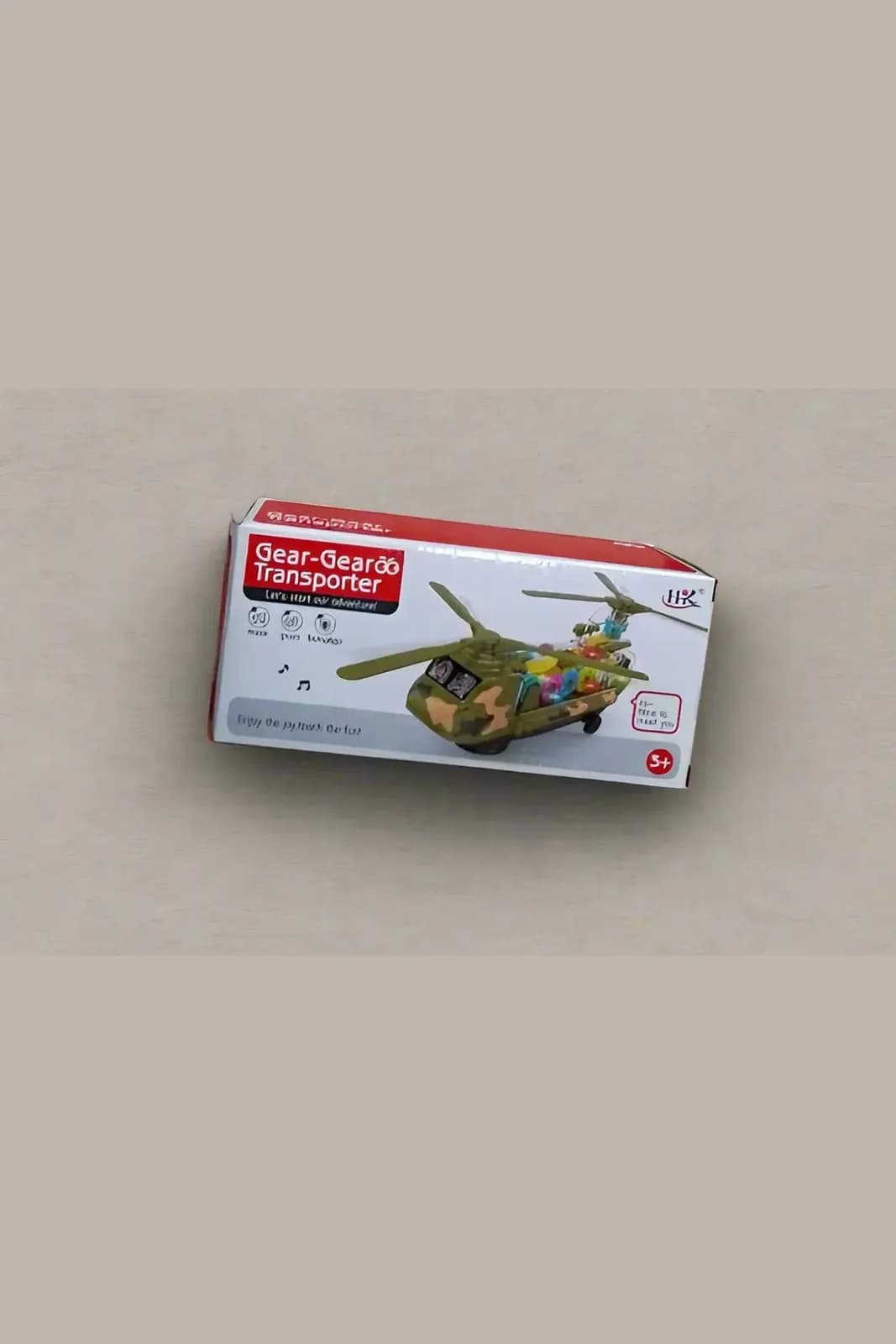 Gears Transporter Helicopter Airplane Vehicle Toy for Kids