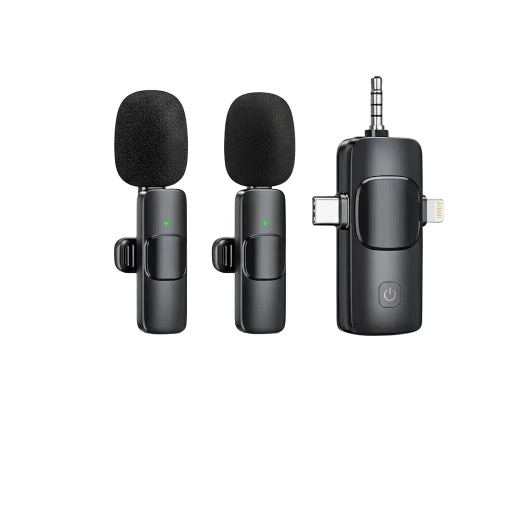 3-in-1 Wireless Lavalier Microphone