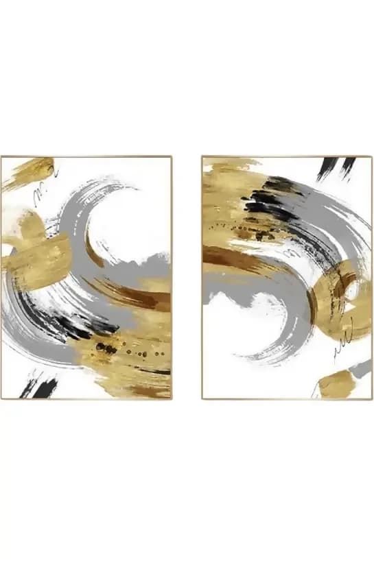 Abstract Canvas Wall Painting Hand Drawn Decorative Painting for Home Decoration
