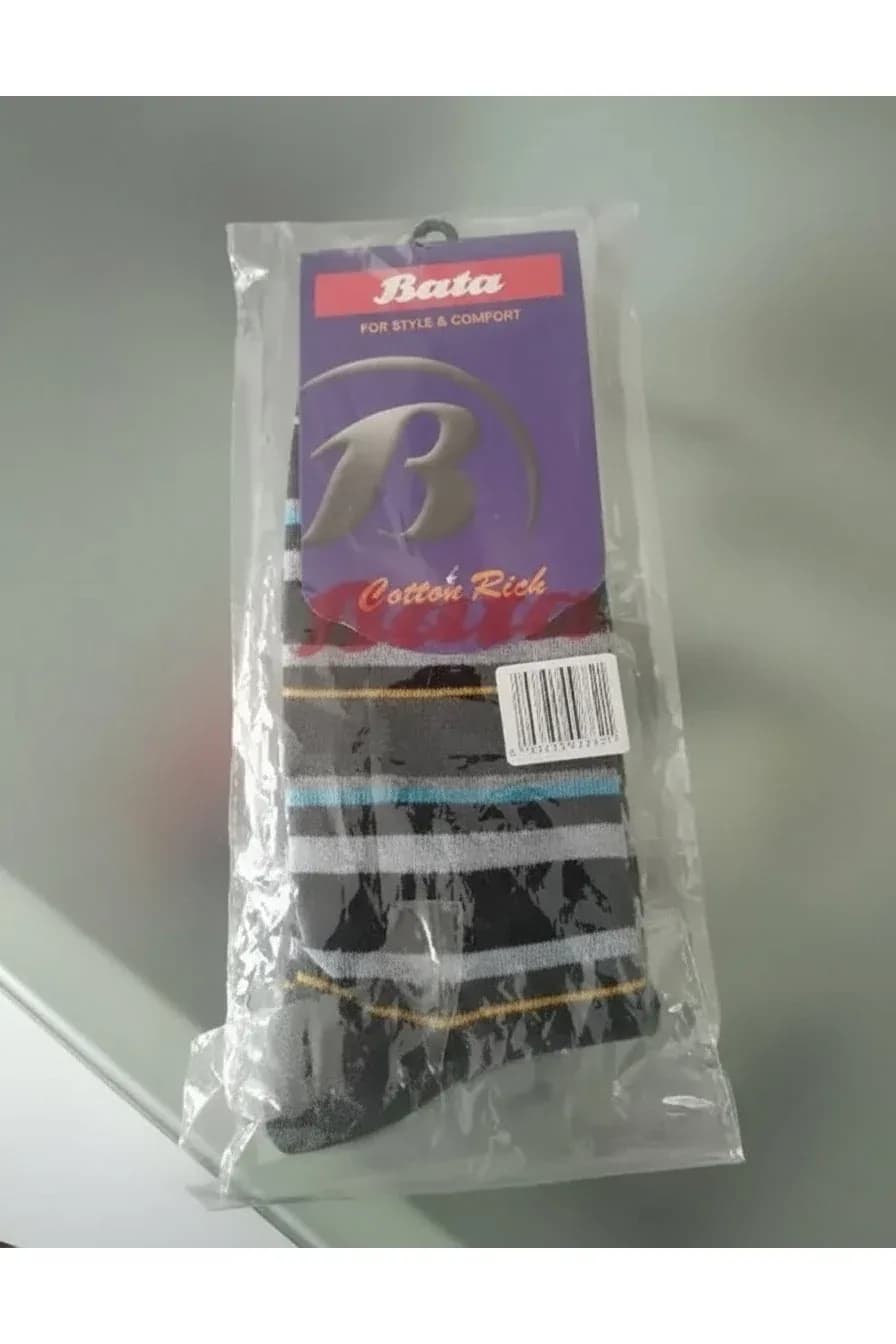 Bata Cotton Rich Striped Socks