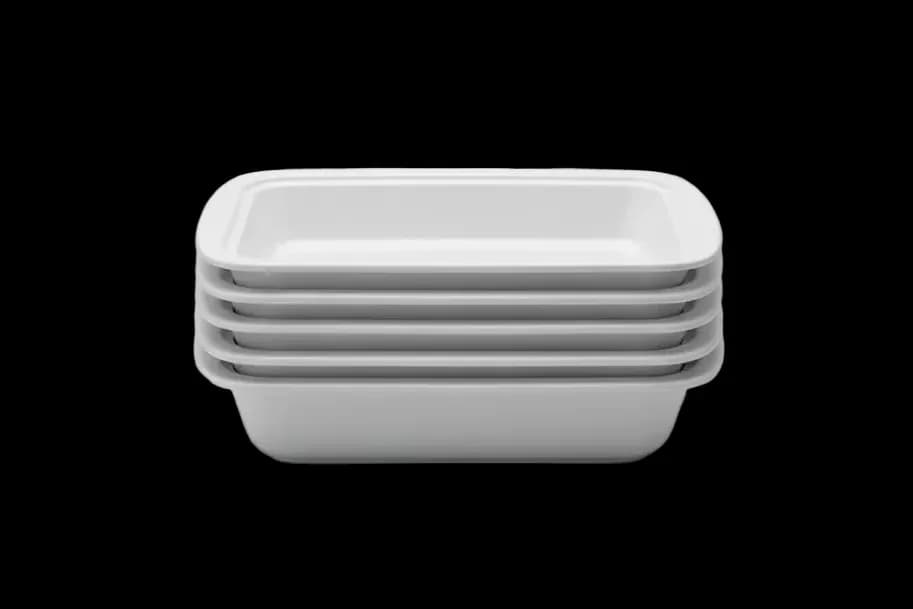 Rectangular Ceramic Baking Tray (36.3 x 24.5 x 5.5 cm) / 1pc