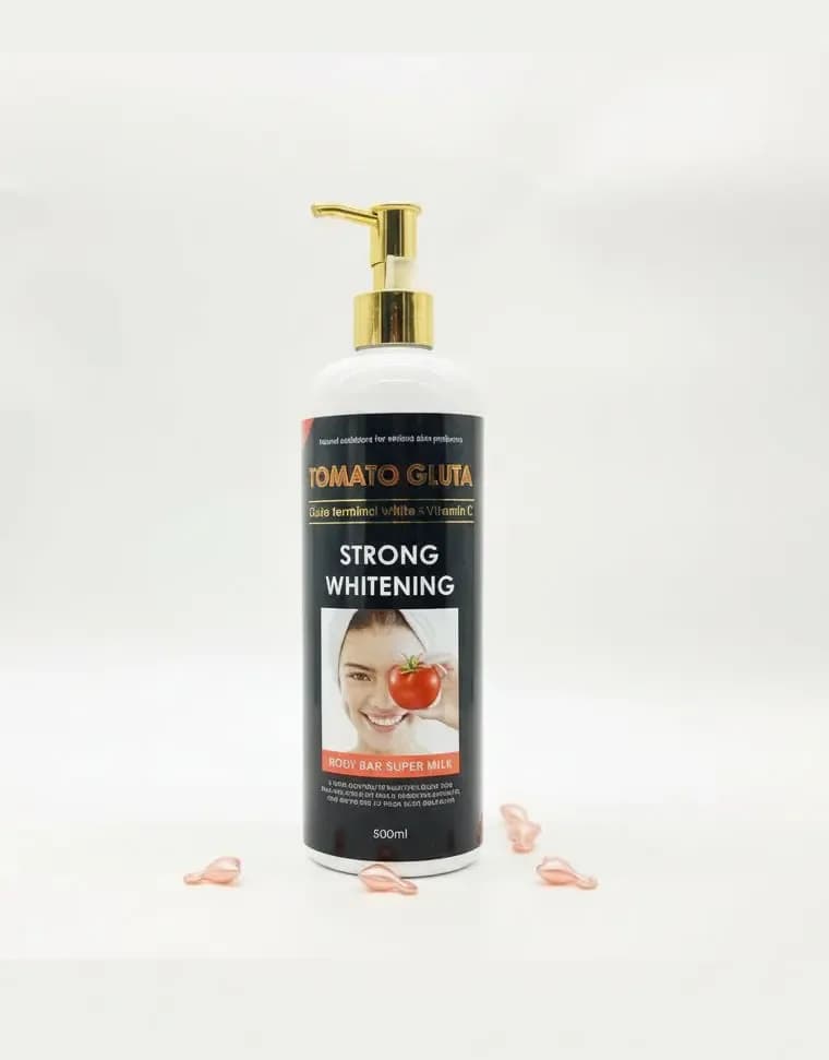 Tomato Gluta Terminal White + Vitamin C Strong Whitening Body Super Milk 500ml