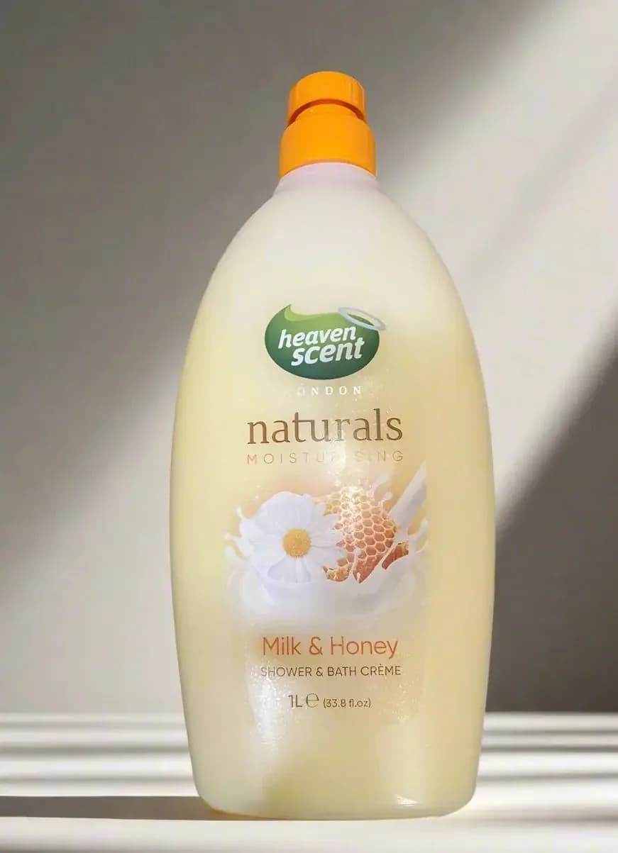 Heaven Scent Milk & Honey Shower & Bath Creme 1L