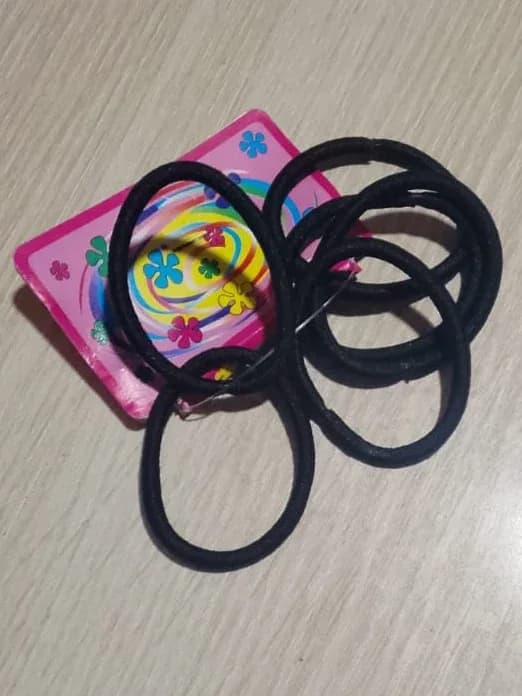 Black Elastic Hair Bands Set Small